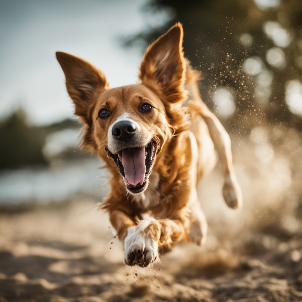 a playful dog